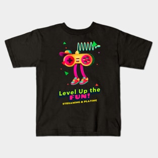 Level Up the Fun: Streaming & Playing Kids T-Shirt